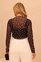 CONJUNTO BLUSA TULE E REGATA - PRETO POÁ