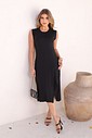 VESTIDO COM FENDA - PRETO VESTIDO COM FENDA - PRETO