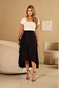 SAIA ENVELOPE MIDI - PRETA SAIA ENVELOPE MIDI - PRETA