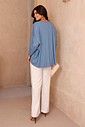 BLUSA MORCEGO MANGA LONGA - AZUL JEANS BLUSA MORCEGO MANGA LONGA - AZUL JEANS