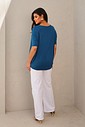 BLUSA AMPLA - AZUL PETRÓLEO BLUSA AMPLA - AZUL PETRÓLEO