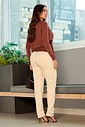 BLUSA DRAPEADA MANGA LONGA - MARROM BLUSA DRAPEADA MANGA LONGA - MARROM