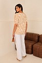 BLUSA AMPLA - ESTAMPA BEGE BLUSA AMPLA - ESTAMPA BEGE