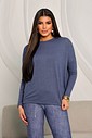 BLUSA LÃZINHA AMPLA - AZUL JEANS