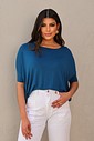 BLUSA AMPLA - AZUL PETRÓLEO BLUSA AMPLA - AZUL PETRÓLEO