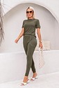 CONJUNTO BÁSICA E CALÇA COM PESPONTO - MILITAR
