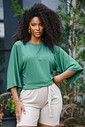 BLUSA MANGA AMPLA -  VERDE BLUSA MANGA AMPLA -  VERDE