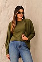 CONJUNTO CARDIGAN | T-SHIRT - VERDE MILITAR