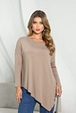 BLUSA BICO LATERAL MANGA LONGA - CAQUI