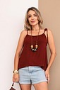 BLUSA CAVA AMERICANA - MARROM BLUSA CAVA AMERICANA - MARROM