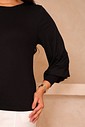 BLUSA VISCOLYCRA MANGA BUFANTE - PRETA