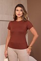 T-SHIRT VISCOLYCRA PREMIUM - MARROM