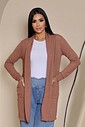 CARDIGAN LÃZINHA LONGO - TERRA CARDIGAN LÃZINHA LONGO - TERRA
