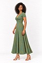 VESTIDO LONGO BUSTO NÓ - ESTAMPA VERDE