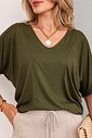 BLUSA GOLA V - VERDE MILITAR BLUSA GOLA V - VERDE MILITAR