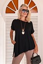 BLUSA BICO LATERAL - PRETA
