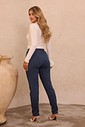 CALÇA MOLETINHO COM FRISO - AZUL