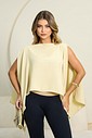 BLUSA CAPA COM TOP - BEGE
