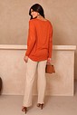 BLUSA AMPLA MANGA LONGA - TERRA COTA
