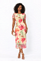 VESTIDO MIDI TULE MANGA CURTA – ESTAMPA FLORAL VESTIDO MIDI TULE MANGA CURTA – ESTAMPA FLORAL