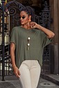 BLUSA RECORTES - VERDE MILITAR