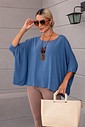 BLUSA MORCEGO - AZUL JEANS BLUSA MORCEGO - AZUL JEANS