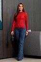 CONJUNTO BLUSA RENDA E REGATA - TELHA