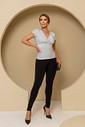 BLUSA LUREX BUSTO NÓ - BRANCA BLUSA LUREX BUSTO NÓ - BRANCA