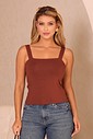 CONJUNTO BLUSA RENDA E REGATA - MOCHA MOUSSE CONJUNTO BLUSA RENDA E REGATA - MOCHA MOUSSE