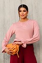 BLUSA PUNHO FRANZIDO - ROSE BLUSA PUNHO FRANZIDO - ROSE