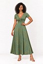 VESTIDO LONGO BUSTO NÓ - ESTAMPA VERDE