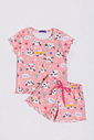 CONJUNTO MENINA BLUSA E SHORTS GATINHOS