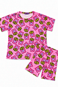 CONJUNTO MENINA CAMISETA E BIKER BATATA FRITA