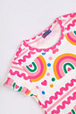CONJUNTO MENINA BLUSA E SHORTS SAIA COLORÊ