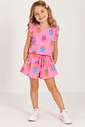 CONJUNTO MENINA BLUSA E SHORT SAIA MORANGOS