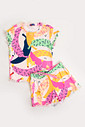 CONJUNTO MENINA BLUSA E SHORTS BANANAS