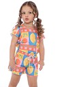 CONJUNTO MENINA BLUSA E SHORTS SICILIANO