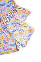 CONJUNTO MENINA BATA E SHORTS BORBOLETAS
