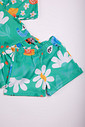 CONJUNTO MENINA BATA E SHORTS NATUREZA