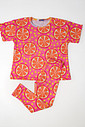 CONJUNTO MENINA CAMISETA E LEGGING LARANJA