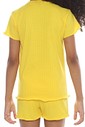 CONJUNTO MENINA BLUSA E SHORTS AMARELO CONJUNTO MENINA BLUSA E SHORTS AMARELO