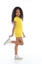 CONJUNTO MENINA BLUSA E SHORTS AMARELO CONJUNTO MENINA BLUSA E SHORTS AMARELO