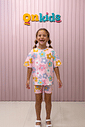 CONJUNTO MENINA CAMISETA E BIKER CANDY FLOWER CONJUNTO MENINA CAMISETA E BIKER CANDY FLOWER
