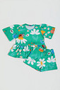 CONJUNTO MENINA BATA E SHORTS NATUREZA