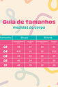 CONJUNTO MENINA BLUSA E SHORTS SAIA RAIBOW CONJUNTO MENINA BLUSA E SHORTS SAIA RAIBOW