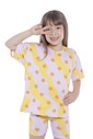 CONJUNTO MENINA CAMISETA E BIKER CONSTELAÇÃO