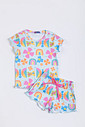 CONJUNTO MENINA BLUSA E SHORTS MUNDO ENCANTADO