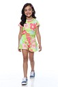 CONJUNTO MENINA BLUSA E SHORTS FLORESCER