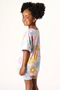 CONJUNTO MENINA CAMISETA E BIKER CANDY FLOWER CONJUNTO MENINA CAMISETA E BIKER CANDY FLOWER