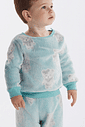 PIJAMA MANGA LONGA COM CALCA EM FLEECE ROTATIVO UNISSEX 